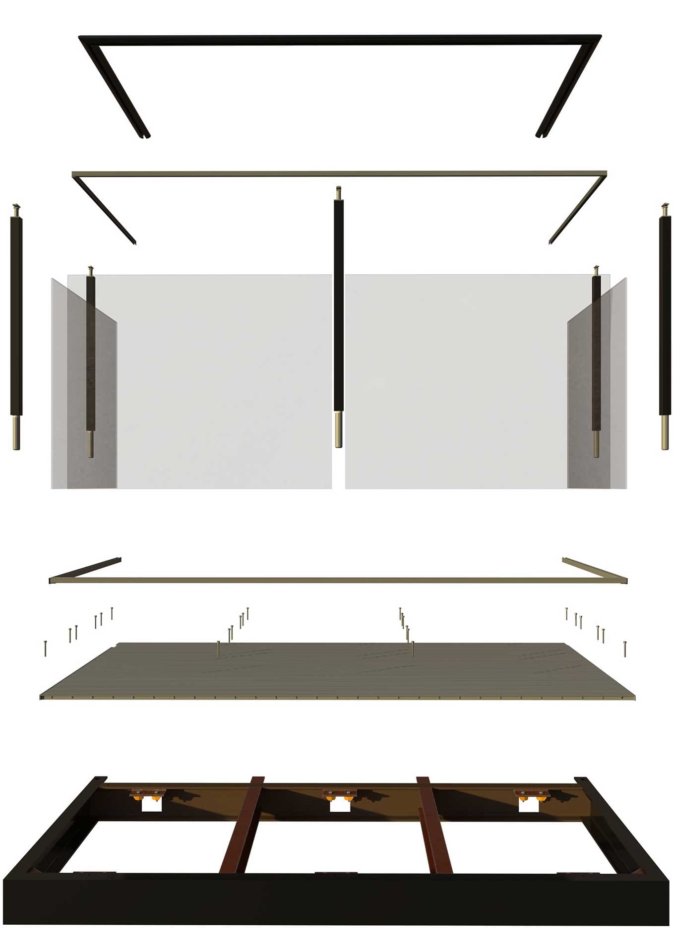 balcony-exploded-view-new-model-1.200 Stainless Steel Balustrade project