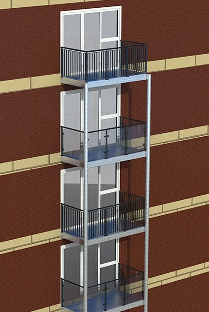 Balcony Stack Render