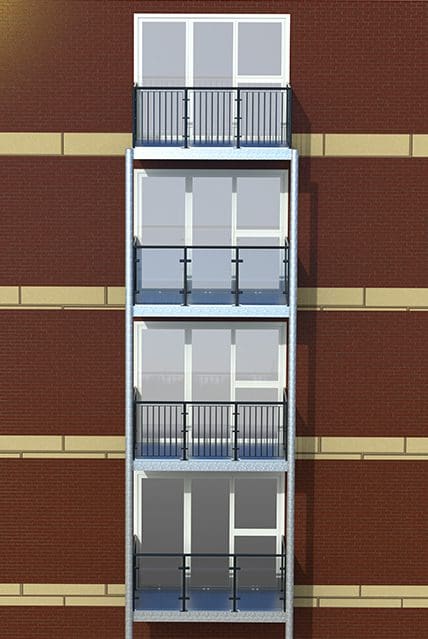 Balcony Stack Render