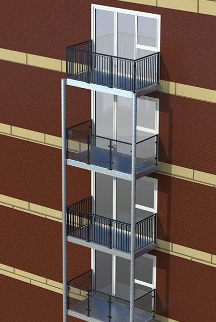 Balcony Stack Render